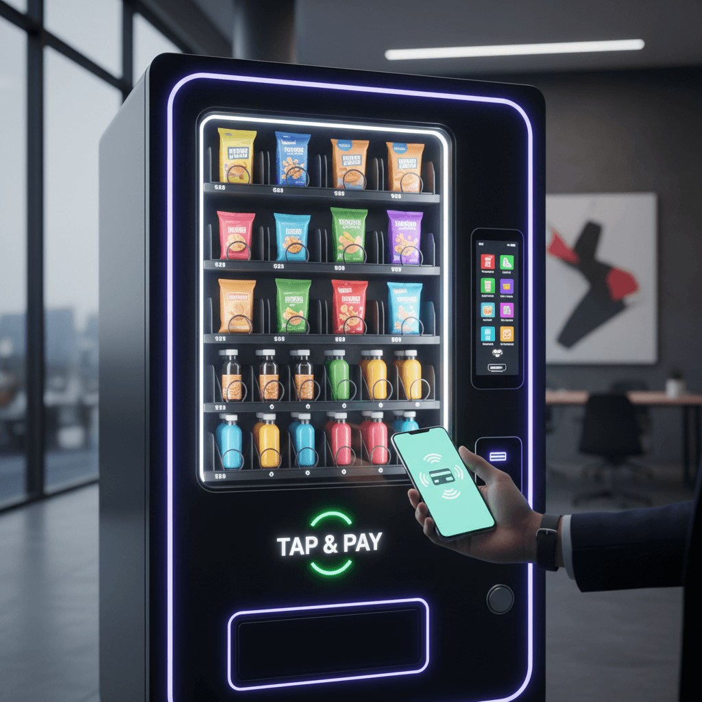 Card payment on vending machine
