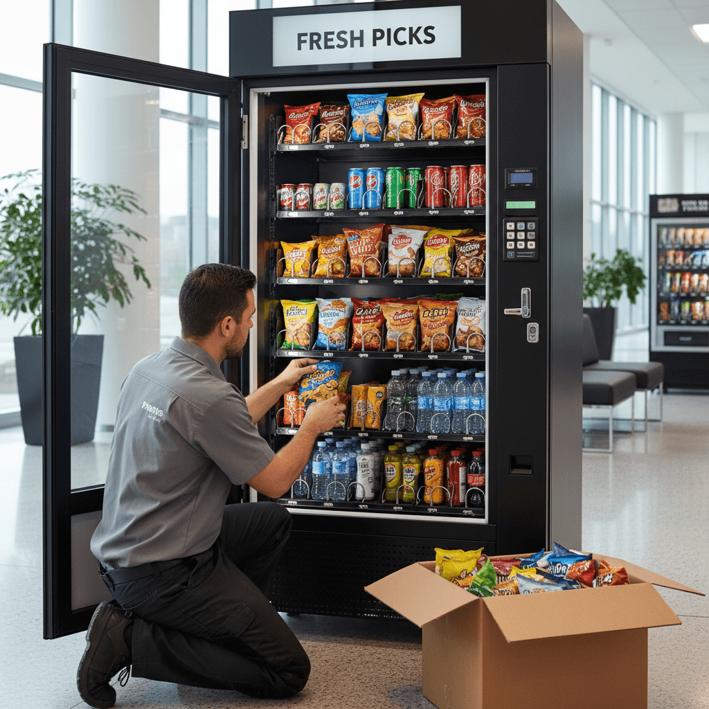 Restocking vending machine